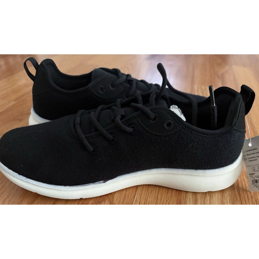 FLX Men's Sneakers Shoes Dynamic Wool Uban Comfort Commuter Black Size 8.5 NWT - Picture 2 of 7